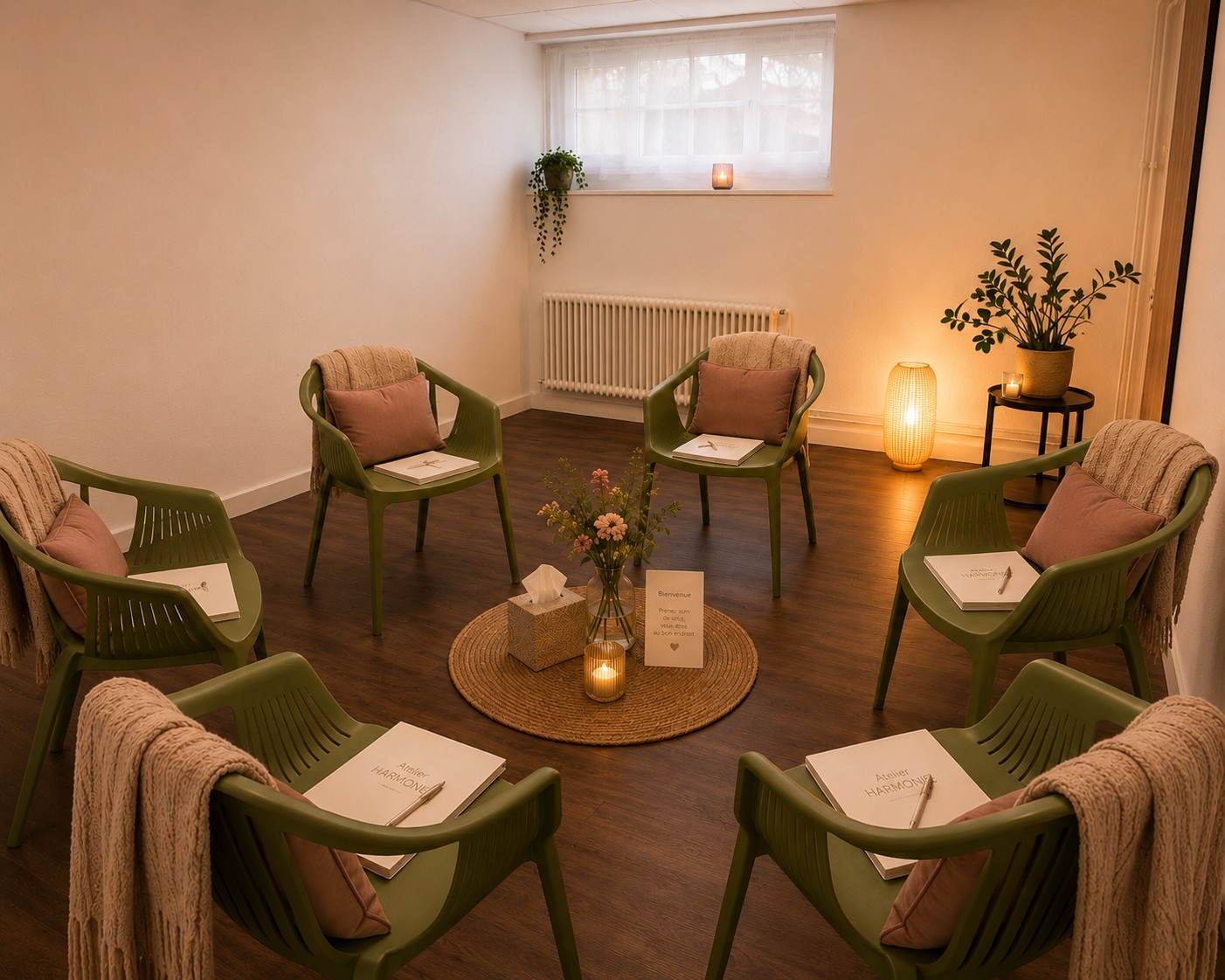 Atelier Harmonie – cercle de chaises